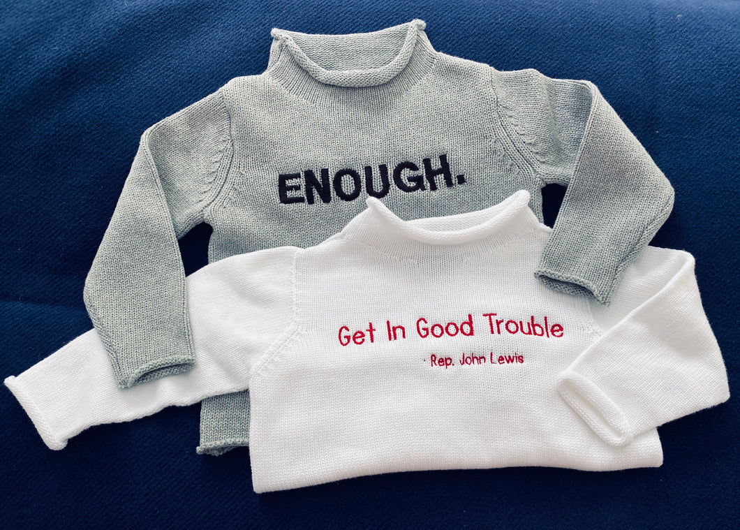 ENOUGH. Childrens Sweater