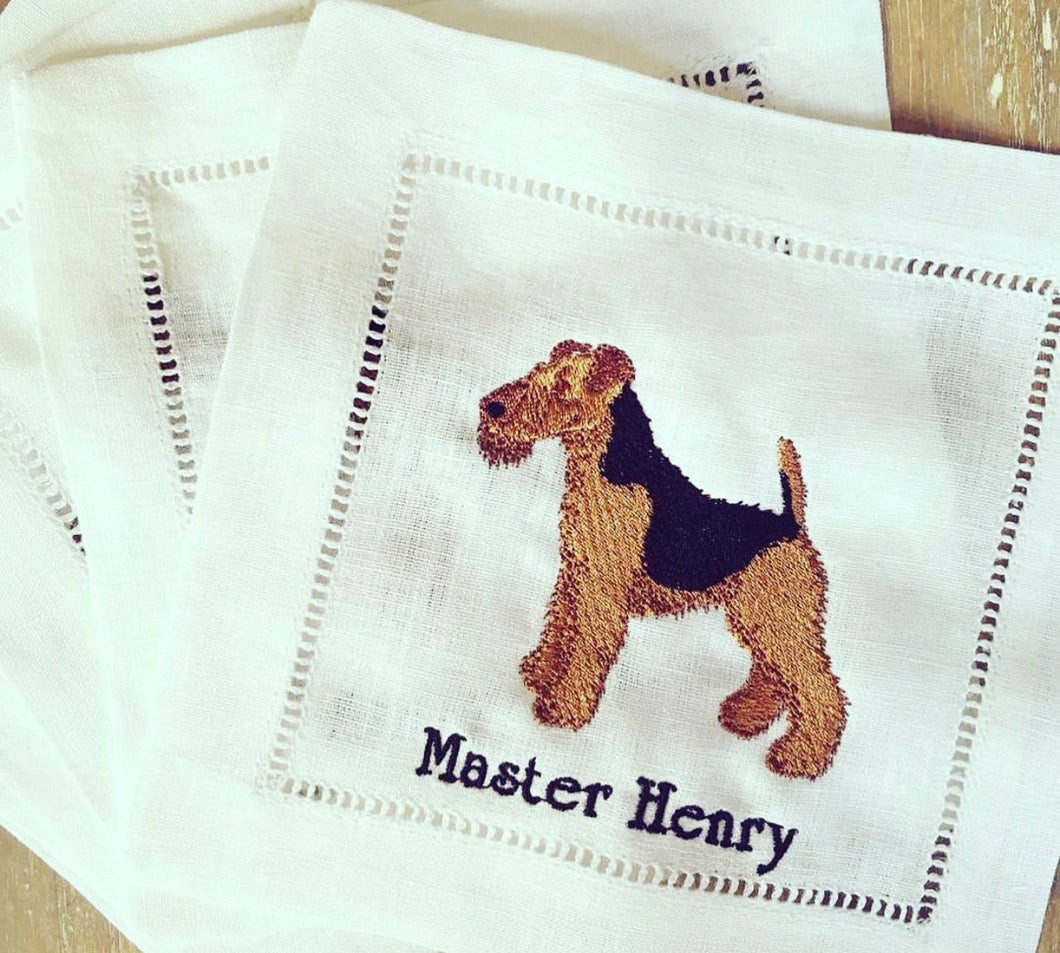 Personalized Pup Cocktail Napkins (set of 4)
